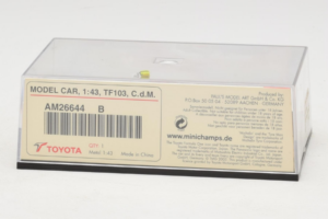 Toyota TF103 #21 C. da Matta Panasonic Toyota Racing F1 2003 Minichamps 1:43 AM26644B Metal - imagen 5 de 5