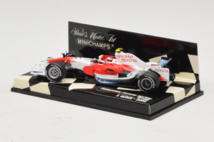 Toyota TF108 #11 T. Glock Panasonic Toyota Racing F1 2008 Minichamps 1:43 400080012 Metal - imagen 3 de 5