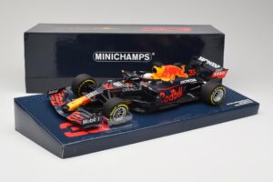 Red Bull Racing Honda RB16B #33 M. Verstappen Emilia Romagna GP 2021 Case Edition Minichamps 1:18 113210133 Resina - imagen 7 de 7