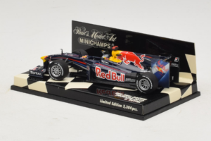 Red Bull Racing RB6 S. Vettel F1 Showcar 2010 Minichamps 1:43 400100075 Metal - imagen 3 de 5