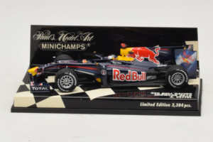 Red Bull Racing RB6 S. Vettel F1 Showcar 2010 Minichamps 1:43 400100075 Metal