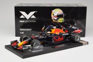 Red Bull RB16B #33 M. Verstappen Styrian & Austrian GP Winner 2021 Minichamps 1:18 113210933 Metal - imagen 6 de 6