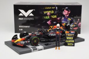 Red Bull RB18 Oracle #1 M. Verstappen Japanese GP 2022 World Champion Minichamps 1:18 113221801 Resina - imagen 7 de 7