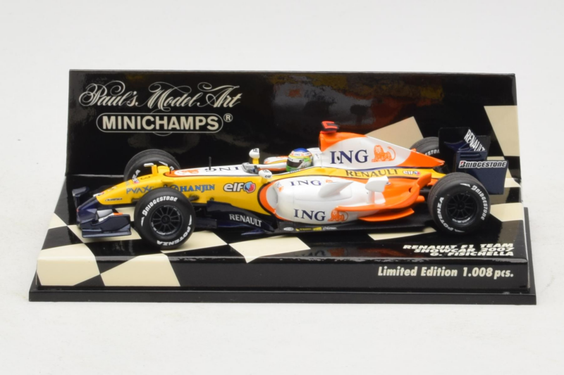 Renault R27 #3 G. Fisichella Renault F1 Team Showcar 2007 Minichamps 1:43 400070073 Metal