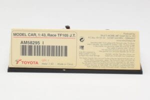 Toyota TF105 #16 J. Trulli F1 2005 Minichamps 1:43 AM58295 Metal - imagen 5 de 5