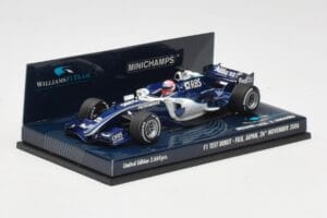 Williams FW28 Toyota K. Nakajima F1 Test Debut 2006 Minichamps 1:43 400060135 Metal - imagen 2 de 6