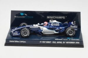 Williams FW28 Toyota K. Nakajima F1 Test Debut 2006 Minichamps 1:43 400060135 Metal - imagen 3 de 6