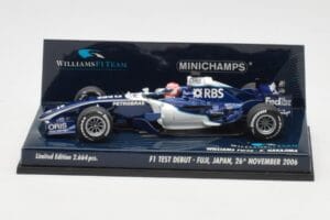 Williams FW28 Toyota K. Nakajima F1 Test Debut 2006 Minichamps 1:43 400060135 Metal