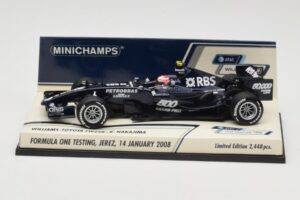 Williams Toyota FW29B K. Nakajima Test Jerez 14 Enero 2008 Minichamps 1:43 400080108 Metal
