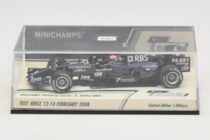 Williams FW30 Toyota #8 K. Nakajima Test Jerez Feb 2008 Minichamps 1:43 400080208 Metal - imagen 4 de 5