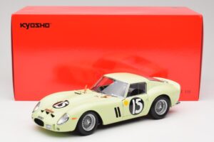 Ferrari 250 GTO #15 S. Moss / I. Ireland Goodwood Tourist Trophy Winner 1962 Kyosho 1:18 08438C Metal - imagen 8 de 8