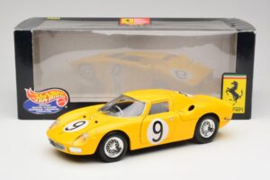 Ferrari 250 LM #21 M. Gregory / J. Rindt NART 24 Hours of Le Mans Winner 1965 Hot Wheels 1:18 25729 Metal - imagen 8 de 8