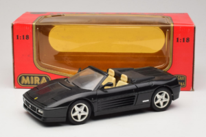 Ferrari 348 Spider Negro Con Llantas Plata Mira 1:18 6918 Metal - imagen 8 de 8