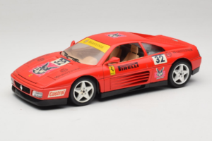 Ferrari 348 TB #32 Pirelli Rojo 1989 Bburago 1:18 3039-P1 Metal