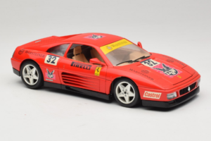 Ferrari 348 TB #32 Pirelli Rojo 1989 Bburago 1:18 3039-P1 Metal - imagen 6 de 8