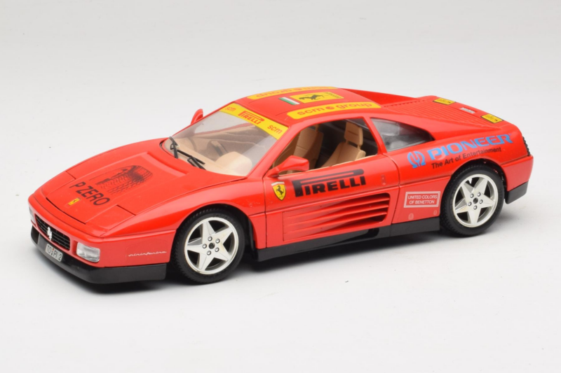 Ferrari 348tb Pirelli Rojo Bburago 1:18 3039-P2 Metal