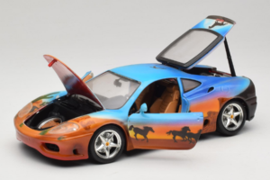 Ferrari 360 Modena Bracio Gotz Running Horses Livery Bburago 1:18 3358-B1 Metal - imagen 2 de 8