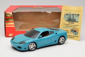 Ferrari 360 Modena Migros Edición Limitada 333 uds Azul Bburago 1:18 3358-G1 Metal - imagen 8 de 8