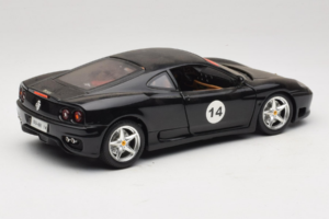 Ferrari 360 Modena #14 Negro Edición Limitada Bburago 1:18 3368-B1 Metal - imagen 3 de 8