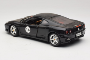 Ferrari 360 Modena #14 Negro Edición Limitada Bburago 1:18 3368-B1 Metal - imagen 7 de 8