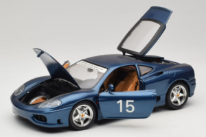 Ferrari 360 Modena #15 Edición Limitada Azul Metalizado Bburago 1:18 3358-F1 Metal - imagen 2 de 8