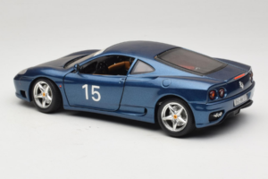 Ferrari 360 Modena #15 Edición Limitada Azul Metalizado Bburago 1:18 3358-F1 Metal - imagen 7 de 8