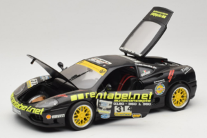 Ferrari 360 Modena Rentabel #314 Gagliardi Negro Bburago 1:18 3378-B1 Metal - imagen 2 de 8