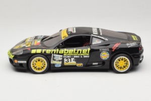 Ferrari 360 Modena Rentabel #314 Gagliardi Negro Bburago 1:18 3378-B1 Metal - imagen 4 de 8