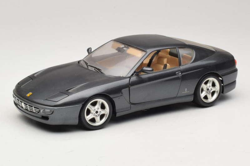 Ferrari 456 GT Gris Metalizado Bburago 1:18 3036-G1 Metal