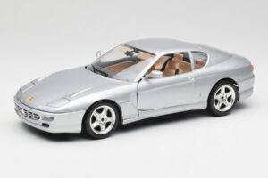 Ferrari 456 GT Plata Bburago 1:18 3036-M2 Metal