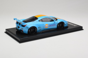 Ferrari 458 LB Works Gulf Blue Orange BBA 1:18 REMC033 Resina - imagen 3 de 7