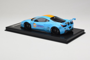 Ferrari 458 LB Works Gulf Blue Orange BBA 1:18 REMC033 Resina - imagen 5 de 7