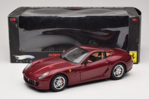 Ferrari 599 GTB Fiorano Rojo Oscuro Hot Wheels 1:18 M1200 Metal - imagen 8 de 8