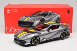 Ferrari 812 Competizione Grigio Coburn Bburago 1:18 18-01647 Metal - imagen 8 de 8