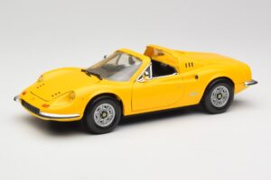 Ferrari Dino 246 GTS Amarillo Hot Wheels 1:18 23920 Metal