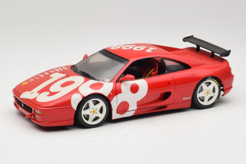 Ferrari F355 Berlinetta Rojo con ruedas blancas UT Models 1:18 180074020-P2 Metal