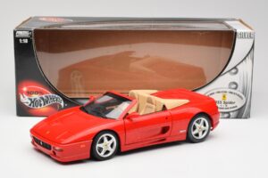 Ferrari F355 Spider Rojo Hot Wheels 1:18 25733 Metal - imagen 8 de 8