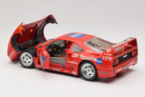 Ferrari F40 #40 J-P. Jabouille / O. Grouillard Art Sports 1987 Bburago 1:18 3332-A1 Metal - imagen 5 de 8