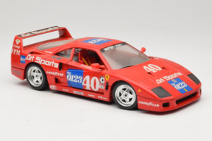 Ferrari F40 #40 J-P. Jabouille / O. Grouillard Art Sports 1987 Bburago 1:18 3332-A1 Metal - imagen 6 de 8