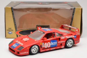 Ferrari F40 #40 J-P. Jabouille / O. Grouillard Art Sports 1987 Bburago 1:18 3332-A1 Metal - imagen 8 de 8