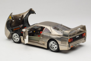 Ferrari F40 Dark Chrome Silver Kroymans Edición Limitada Bburago 1:18 3032-C2 Metal - imagen 5 de 8