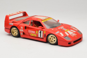 Ferrari F40 Evoluzione #1 Pirelli Rojo 1992 Bburago 1:18 3042-P1 Metal - imagen 6 de 8