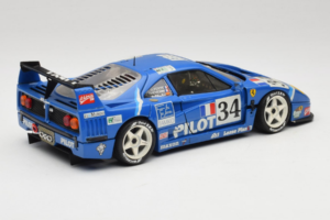 Ferrari F40 Evoluzione #34 Azul Custom 1987 Bburago 1:18 3032-C1 Metal - imagen 3 de 8