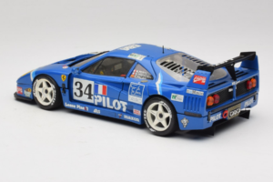 Ferrari F40 Evoluzione #34 Azul Custom 1987 Bburago 1:18 3032-C1 Metal - imagen 7 de 8