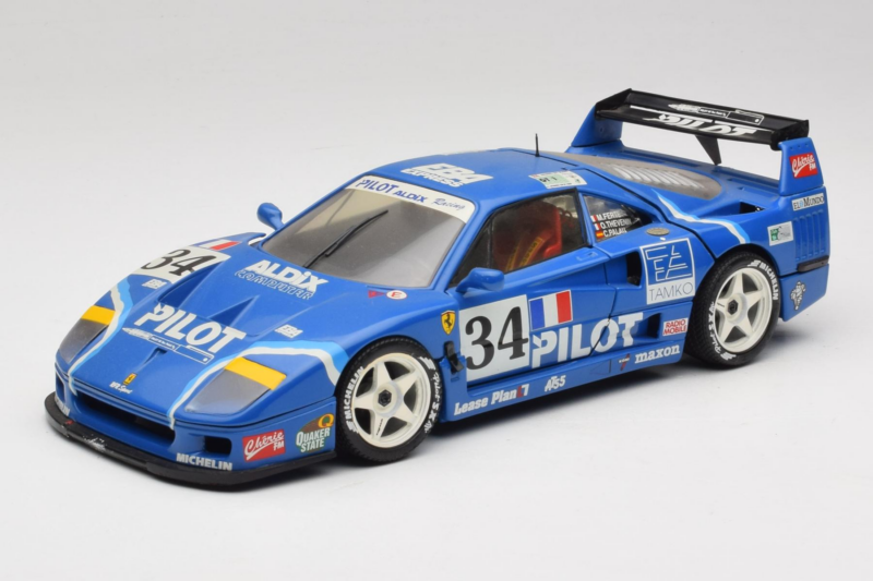 Ferrari F40 Evoluzione #34 Azul Custom 1987 Bburago 1:18 3032-C1 Metal