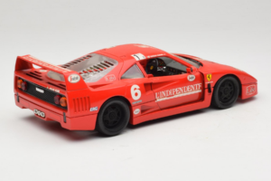 Ferrari F40 #6 V. Colombo L'Indipendente Rojo 1987 Bburago 1:18 3032-L1 Metal - imagen 3 de 8