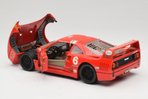 Ferrari F40 #6 V. Colombo L'Indipendente Rojo 1987 Bburago 1:18 3032-L1 Metal - imagen 5 de 8