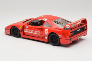 Ferrari F40 #6 V. Colombo L'Indipendente Rojo 1987 Bburago 1:18 3032-L1 Metal - imagen 7 de 8
