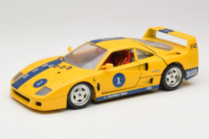 Ferrari F40 #1 Amarillo Bauer Edición Limitada 100 unidades Bburago 1:18 BSR001 Metal