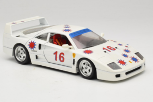 Ferrari F40 #16 Borsenmodells Blanco Limited Edition 333 pcs 1987 Bburago 1:18 3332-W1 Metal - imagen 6 de 8
